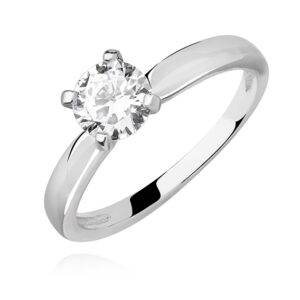 Stříbrný prsten se zirkony bílý Z1242A 10970